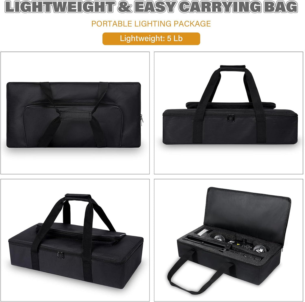 Telbum DJ Lights with Stand, 5 in 1 Party Bar Light Package and 1500W Fog Machine, Make a Party Show