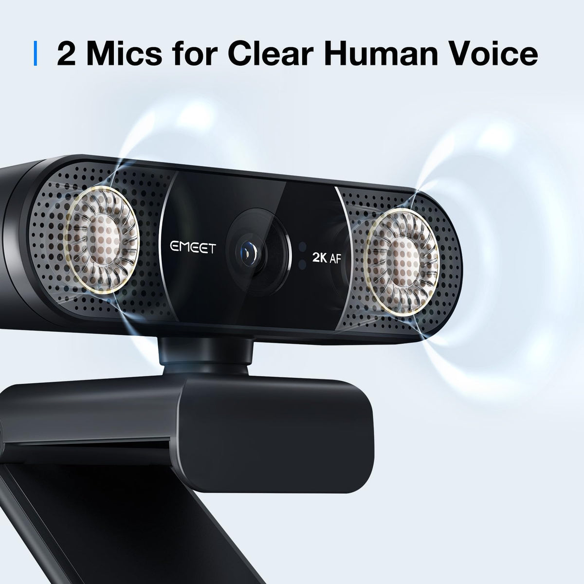 EMEET C960 Ultra 4K Webcam for Mac & PC, 1/1.5" Large Sensor, Metal Body