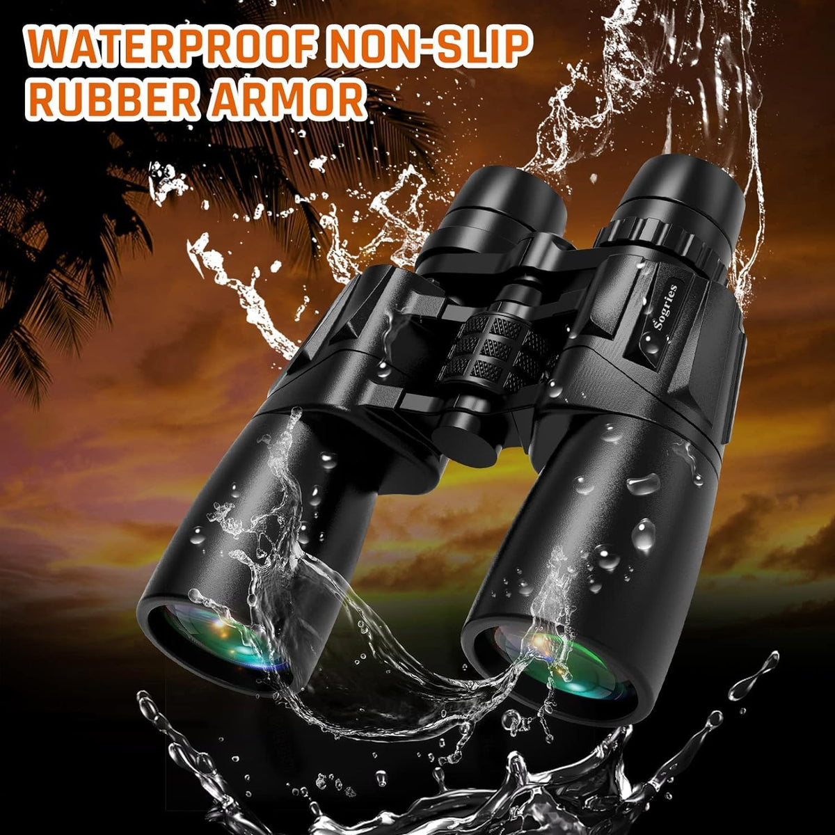 10-30x50 Zoom Binoculars for Adults High Powered