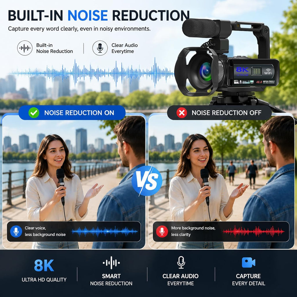 8k Video Camera Camcorder vlogging Camera