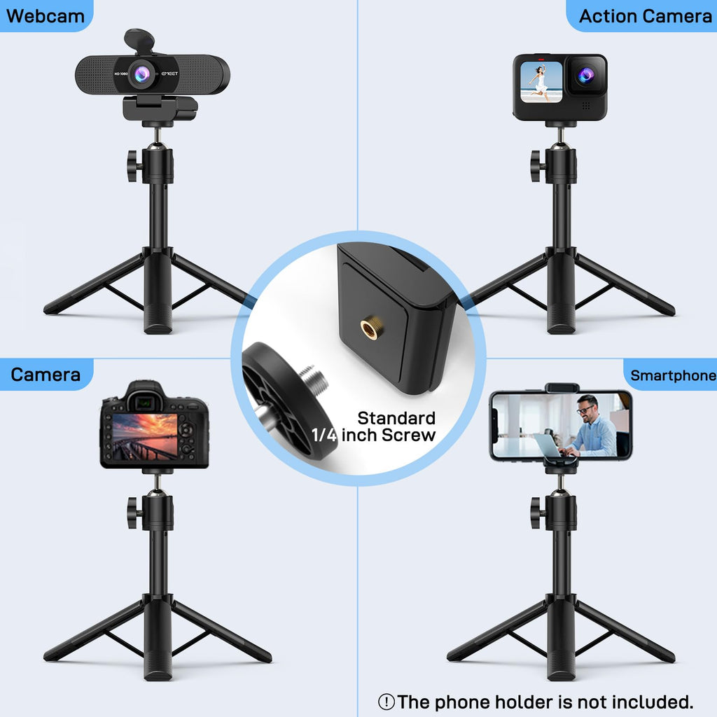 EMEET C960 Ultra 4K Webcam for Mac & PC, 1/1.5" Large Sensor, Metal Body