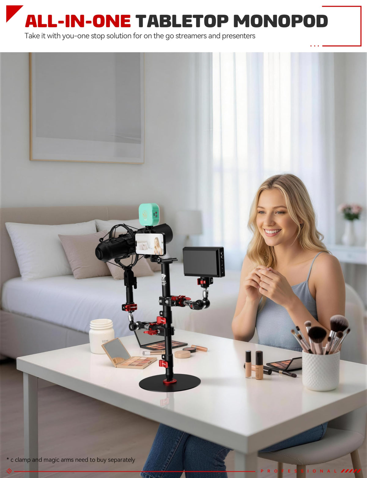 IFOOTAGE RB-A400 Round Base Light Stand Monopod 79" 2 Pack