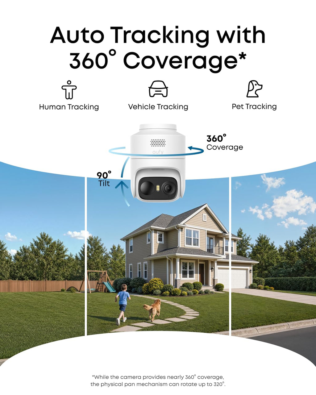 eufy Security eufyCam C37 4-Cam Kit, 360Â° Pan&Tilt Auto Tracking
