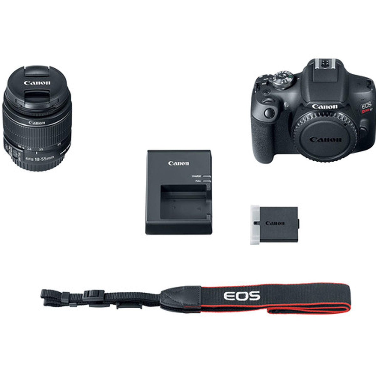 Canon EOS Rebel T7 DSLR Camera with 18-55mm Lens (Black) (Renewed)