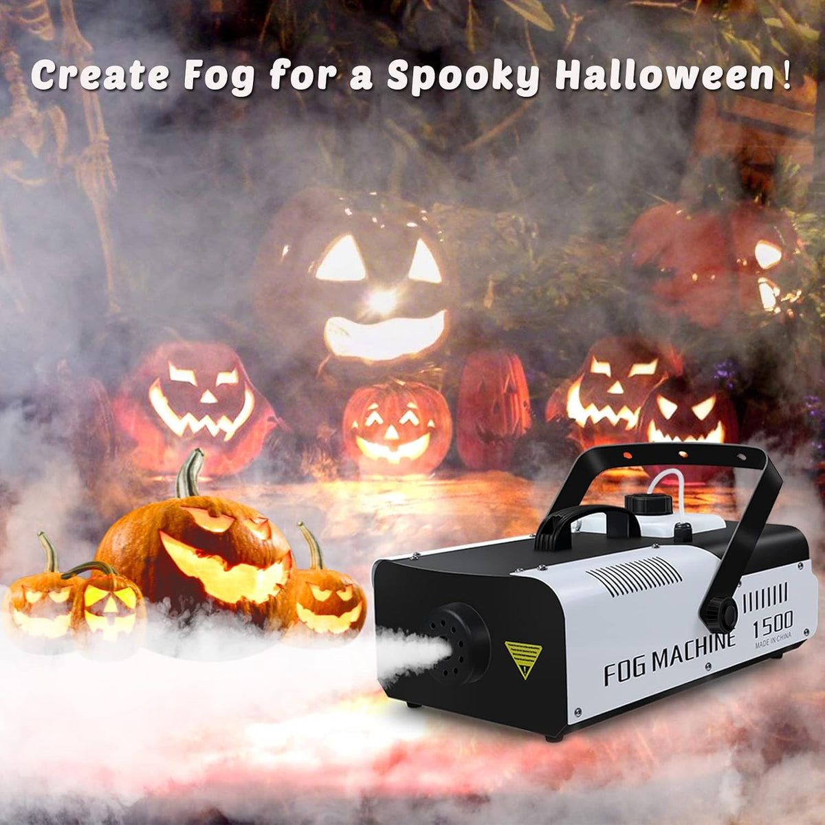 Telbum DJ Lights with Stand and 1500W Fog Machine, Make a Party Show