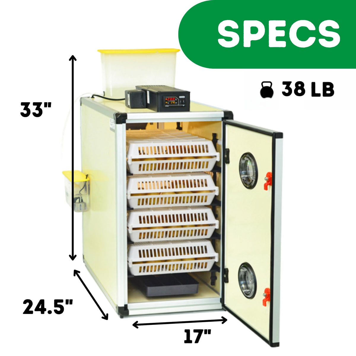 Hatching Time Incubators for Hatching Eggs, CT180SH Egg Setter & Hatcher