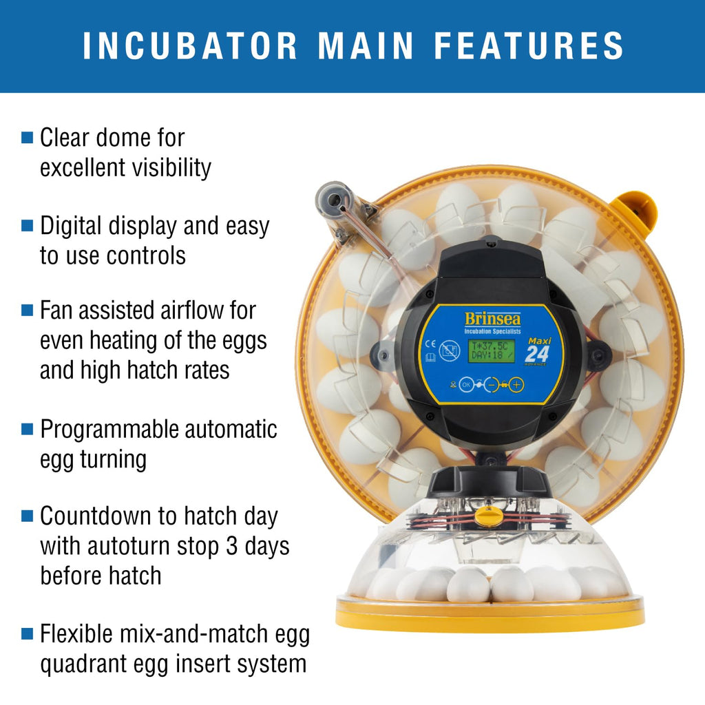 Brinsea Mini II Advance Incubator with Automatic Turner for Hatching 7 Eggs