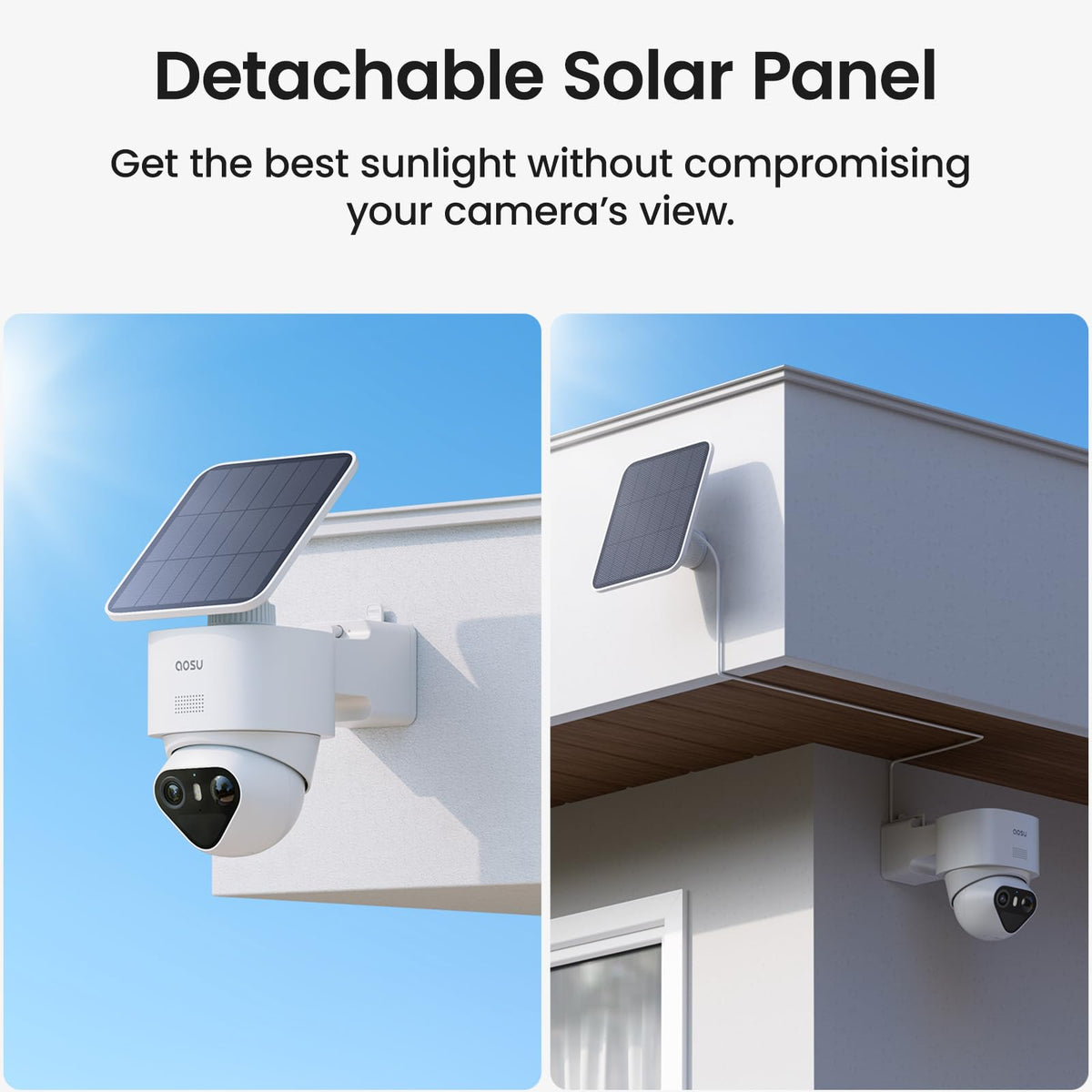 aosu T2 Ultra 4K Security Camera Wireless Outdoor, 360Â° AI Triple Detection