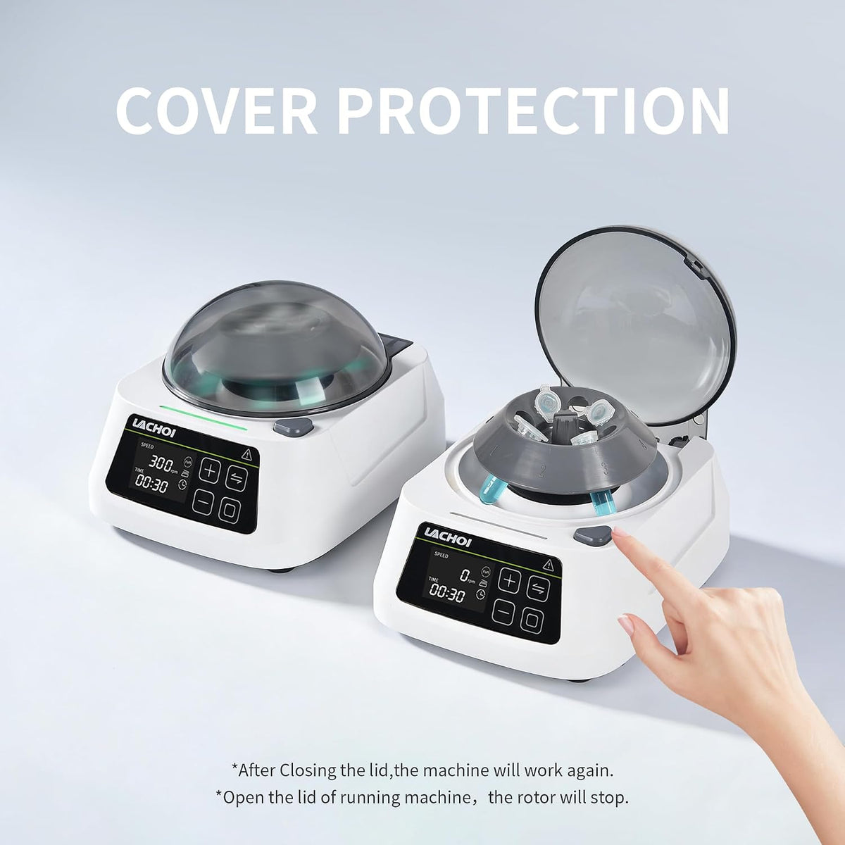 Mini Centrifuge Machine for Microtubes LCD 1000-10000RPM 5600Ãg RCF
