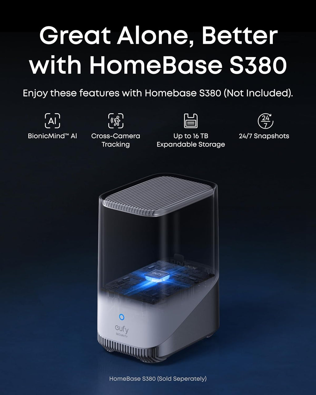 eufy Security eufyCam S4, 4K Solar Camera, 3-Lens PTZ, 360Â° Coverage