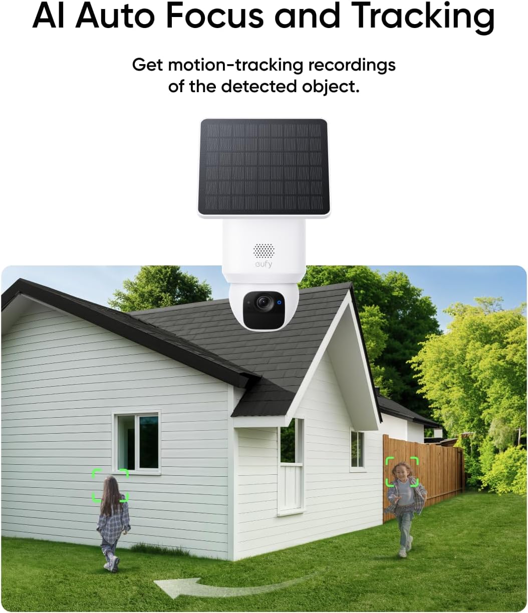 eufy Security SoloCam E30, 4-Cam Kit, 2K Solar Security Camera