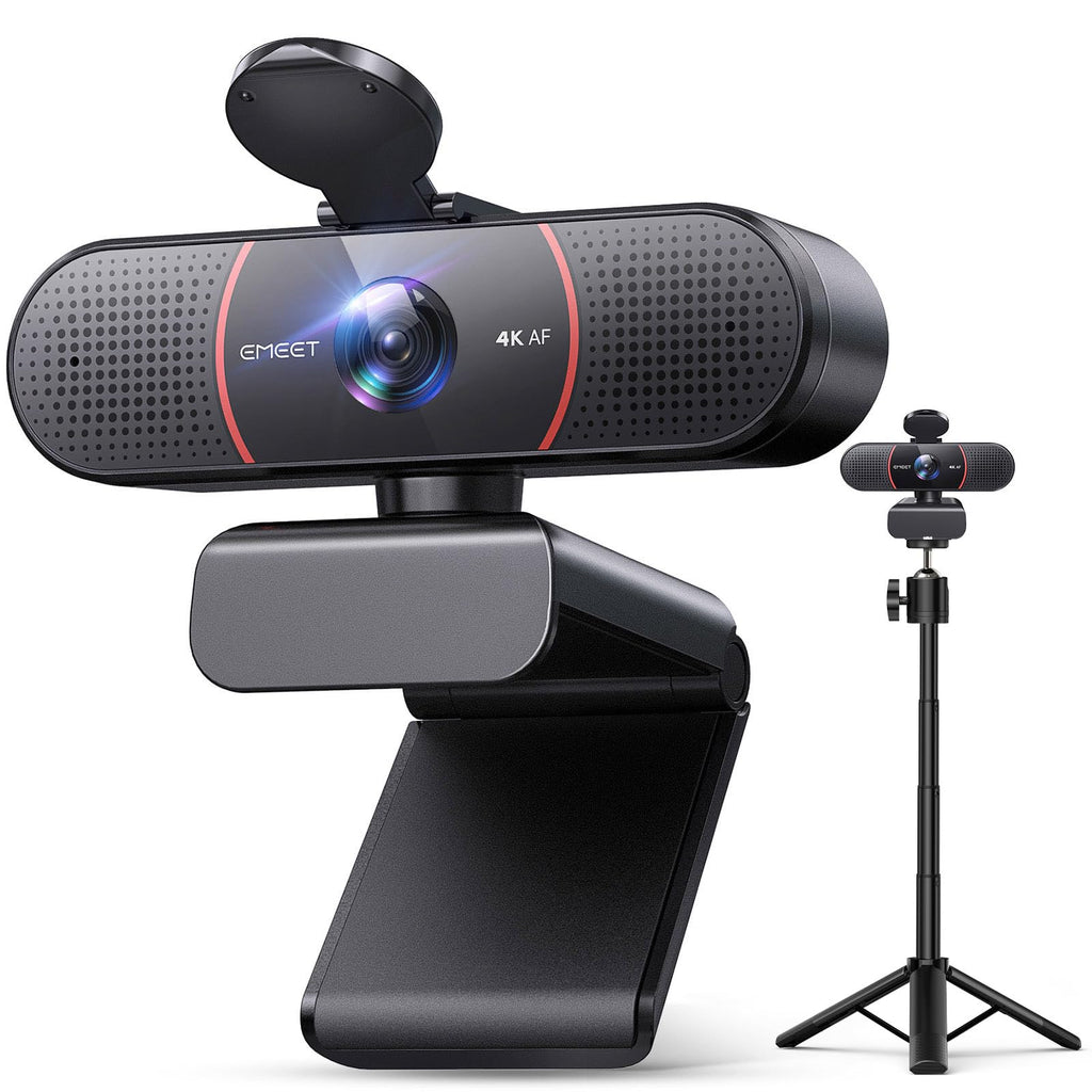 EMEET C960 Ultra 4K Webcam for Mac & PC, 1/1.5" Large Sensor, Metal Body