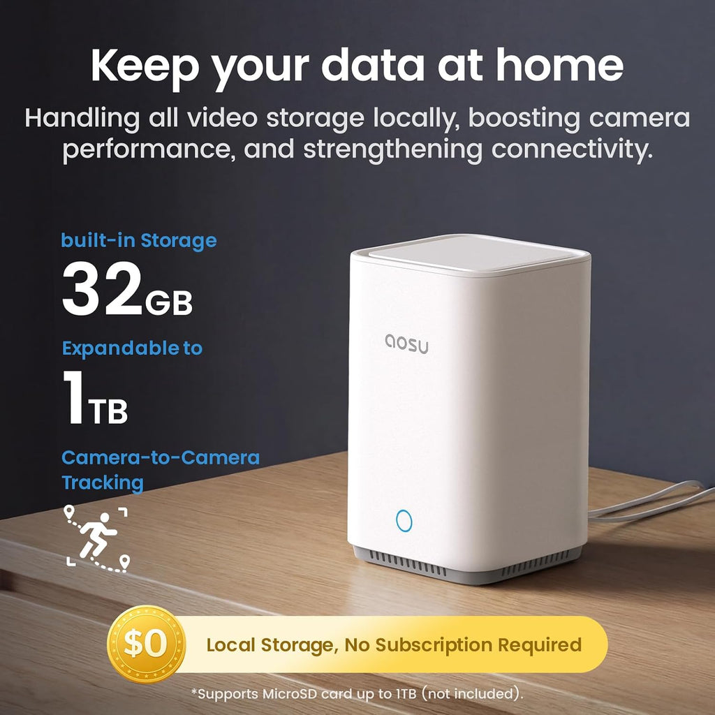 aosu T2 Ultra 4K Security Camera Wireless Outdoor, 360Â° AI Triple Detection