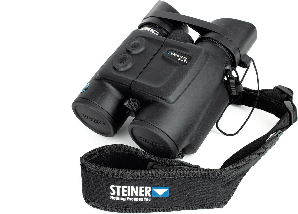 Steiner Optics eDiscovery 10x42 Digital Smart Binoculars with Integrated 4K Camera â 12MP Photos, Google Lens AI, Wi-Fi Live Stream, 64GB Memory â High-Precision for Hunting, Bird Watching, Nature.