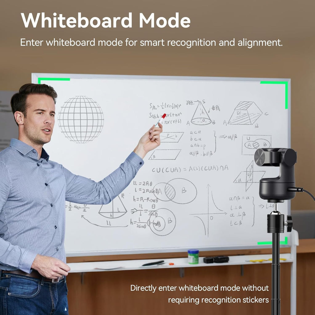 EMEET PIXY Dual-Camera AI-Powered PTZ Camera 4K, AI Tracking