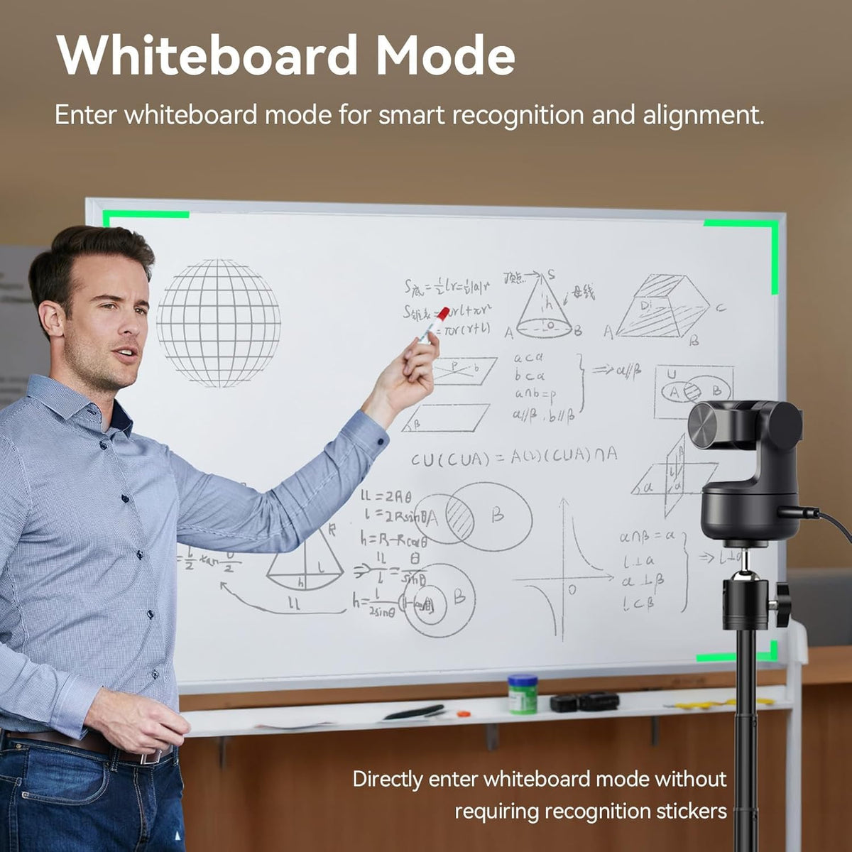 EMEET PIXY Dual-Camera AI-Powered PTZ Camera 4K, AI Tracking