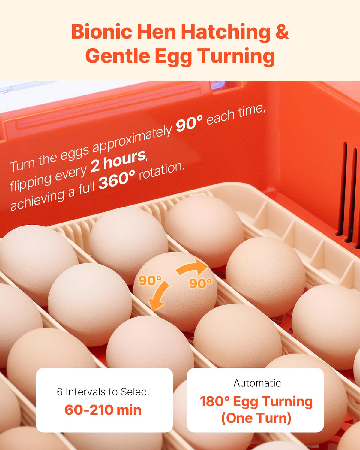 VEVOR 400 Egg Incubator, Poultry Incubator Cabinet with Automatic Eggs Turning, Temperature & Humidity Control, Heating & Cooling Egg Hatcher, Commercial Incubators for Hatching Chicks Ducks Goose