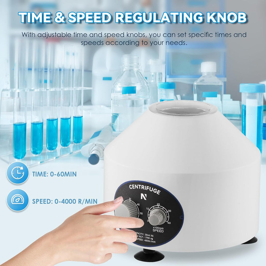 NEWTRY Electric Centrifuge Machine Desktop Lab Benchtop Centrifuges