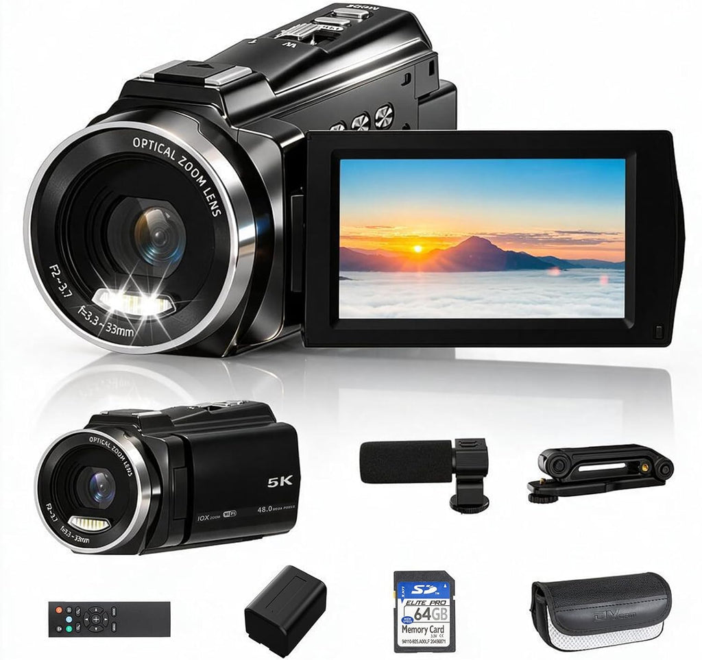 5K Video Camera Camcorder Digital Video Camera for YouTube