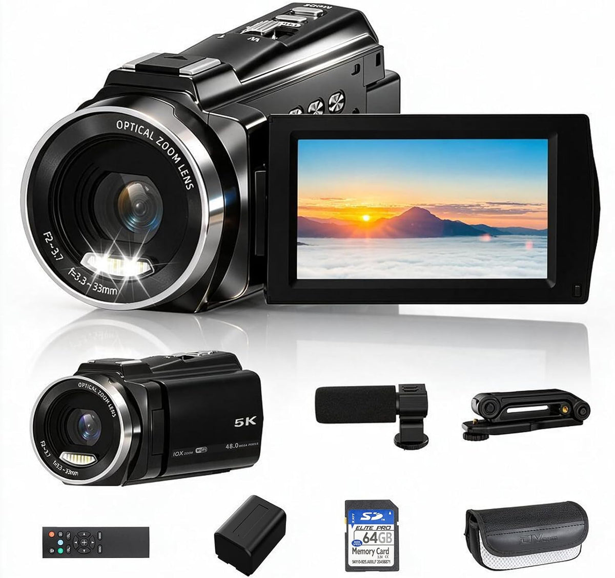 5K Video Camera Camcorder Digital Video Camera for YouTube