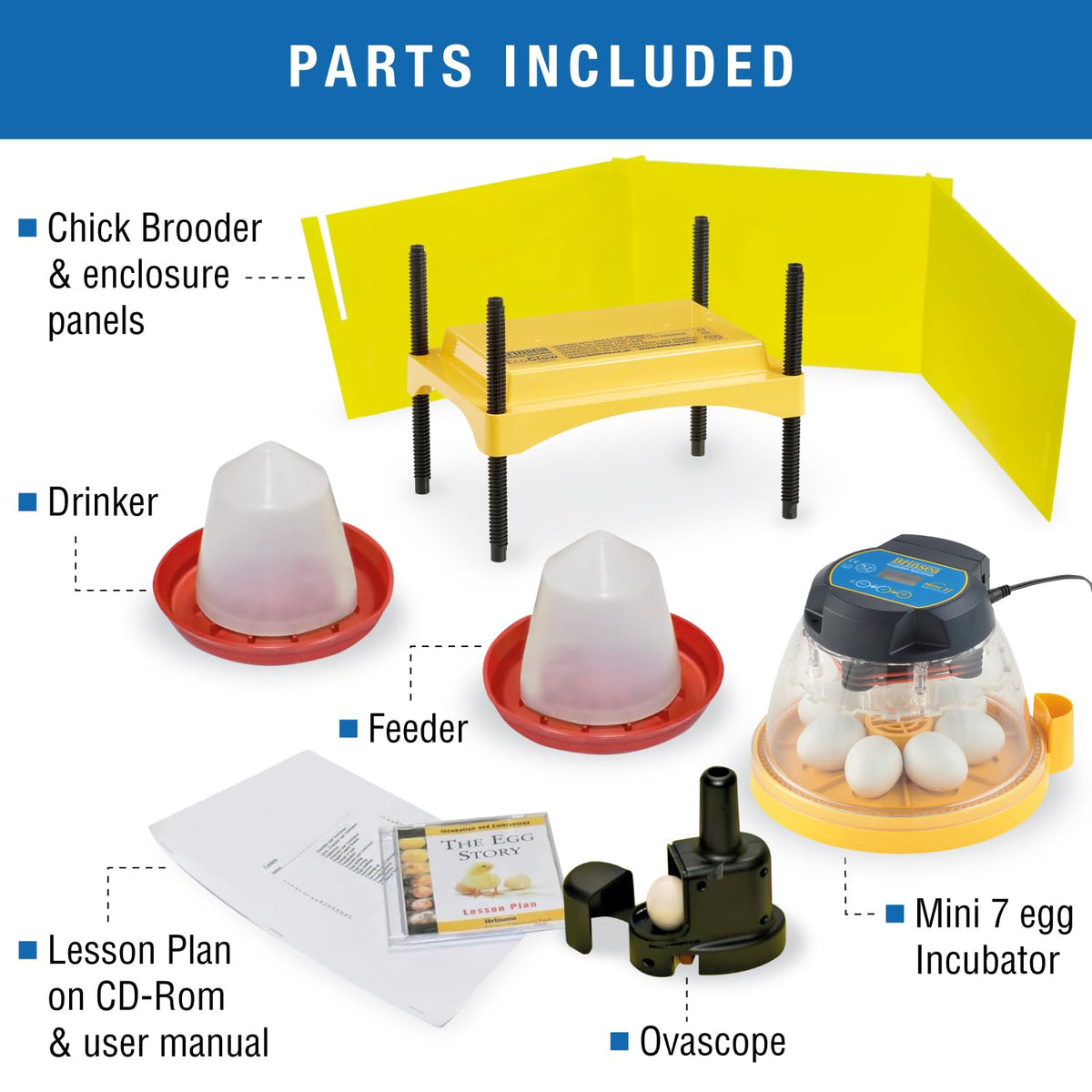 Brinsea Mini II Advance Incubator with Automatic Turner for Hatching 7 Eggs