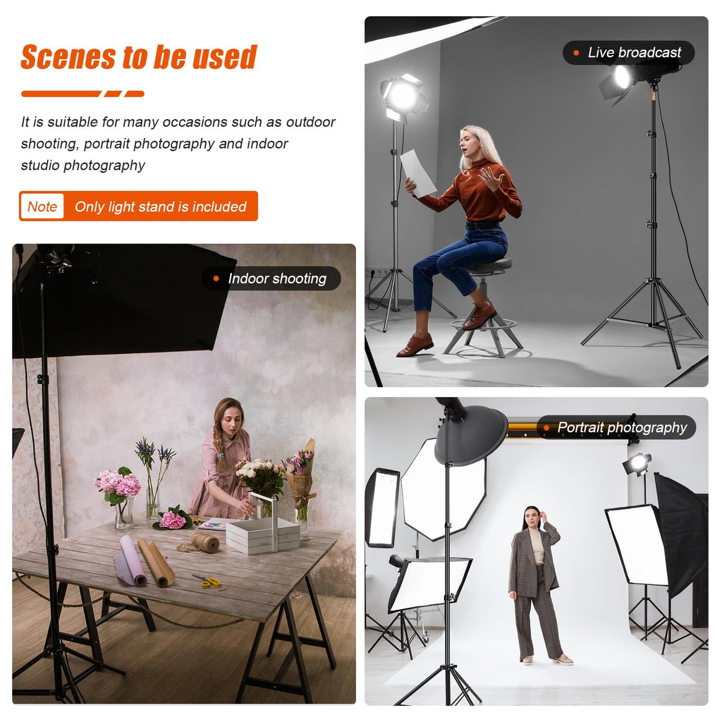 GODOX 380F Heavy Duty Light Stand 150in/12.6' Light Stand Spring Cushioned