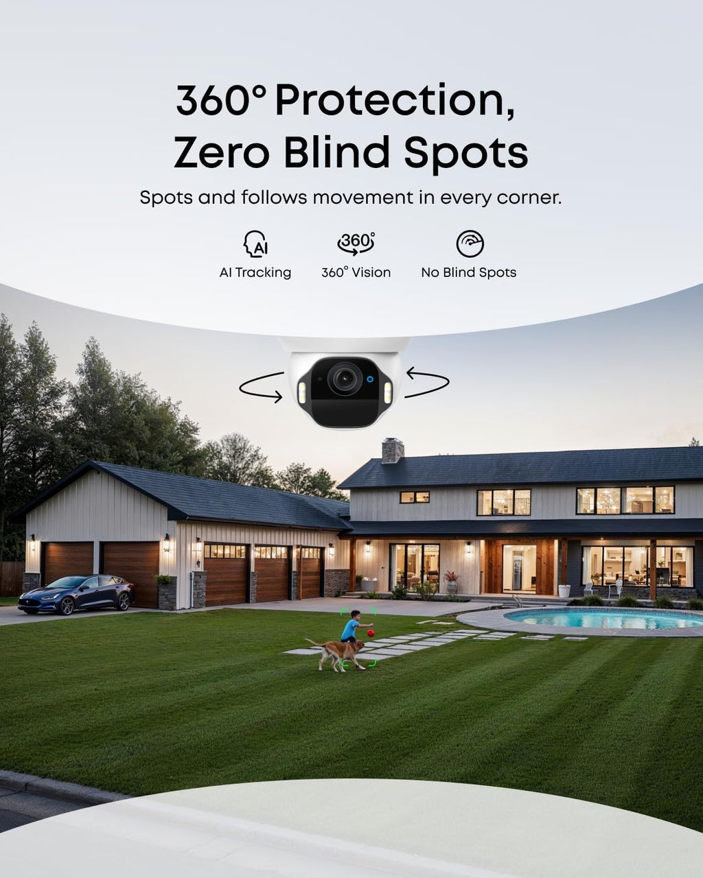 eufy Security SoloCam E42, 4-Cam Kit, 4K Solar Security Camera