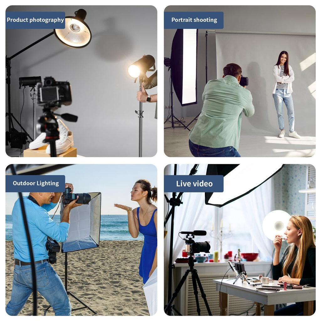 Kate 2Pcs Heavy Duty 10.8ft Light Stand with Casters for Softbox, Monolight