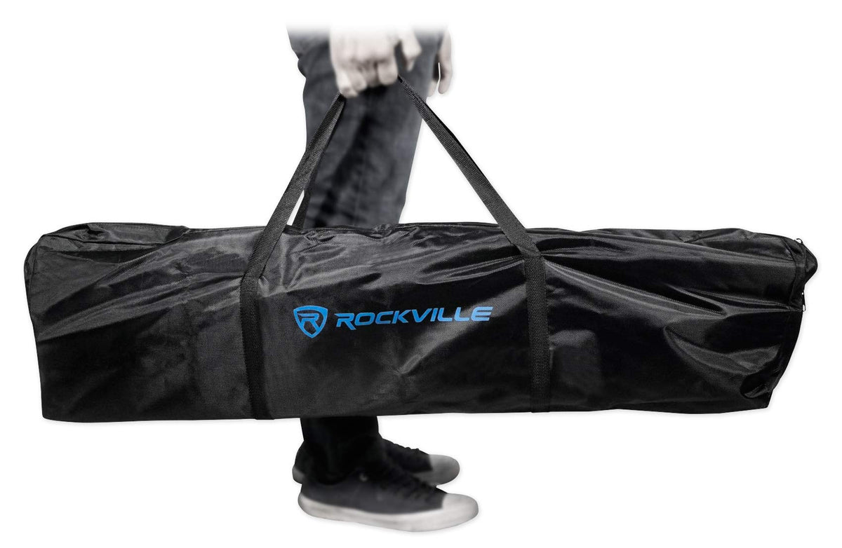 Rockville RTP32W White Totem Moving Head Light Stand with Scrims and Bags