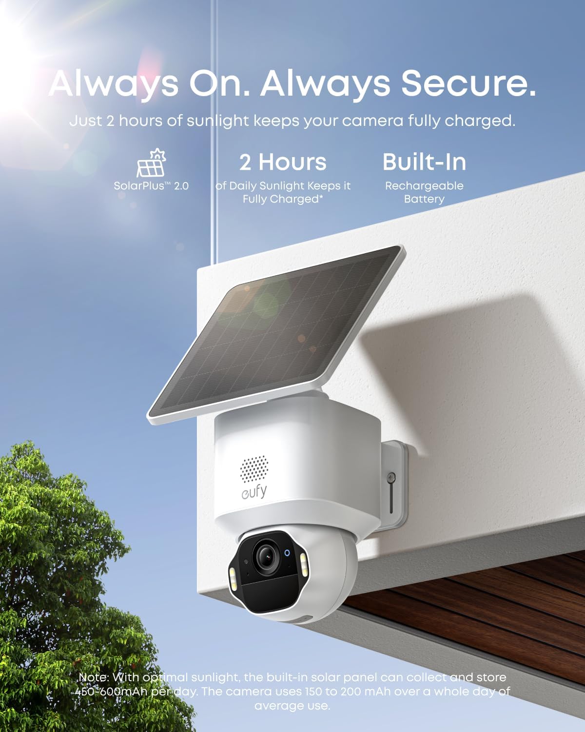 eufy Security SoloCam E42, 4-Cam Kit, 4K Solar Security Camera
