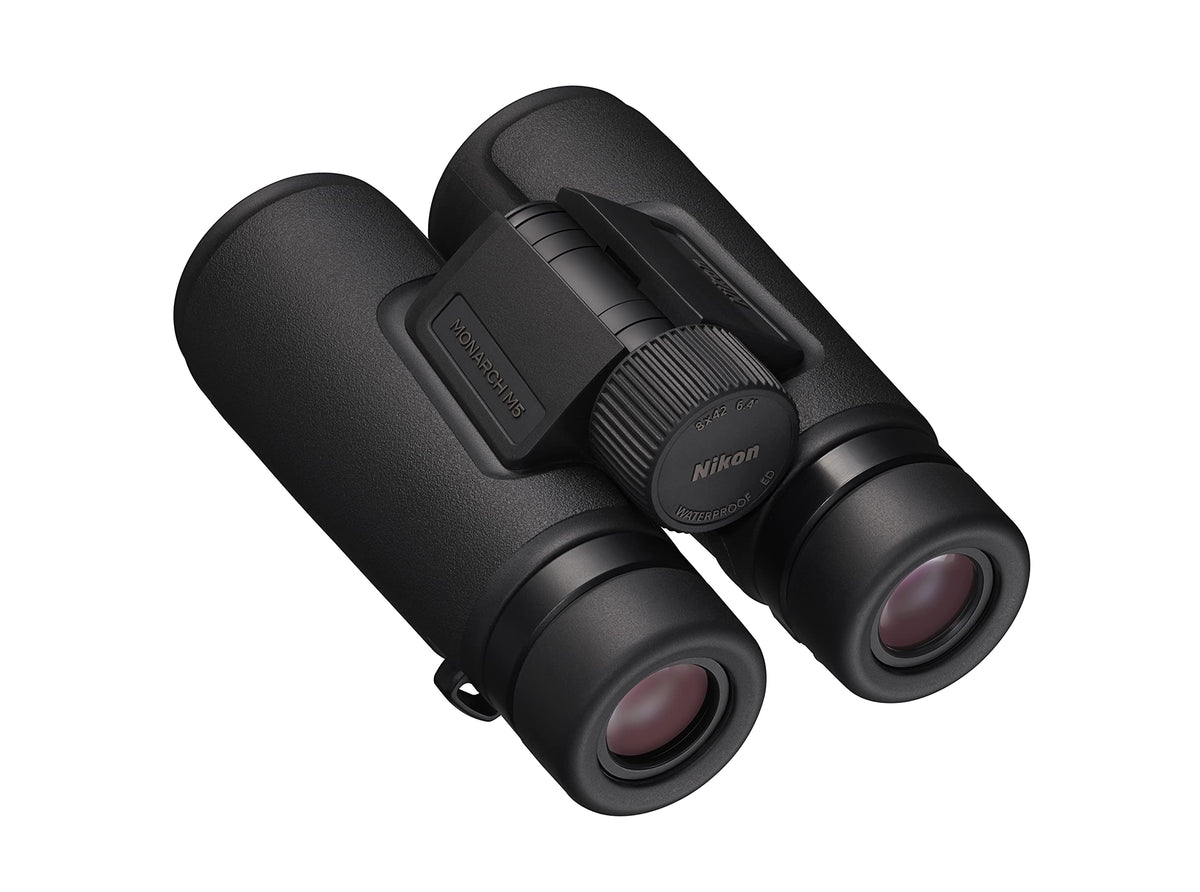 NIKON Monarch M5 Binoculars | Waterproof Fogproof ED Glass Optics with Dielectric Prism Coating | Bright High-Resolution Outdoor Binoculars for Birdwatching, Hiking & Wildlife, 8x42
