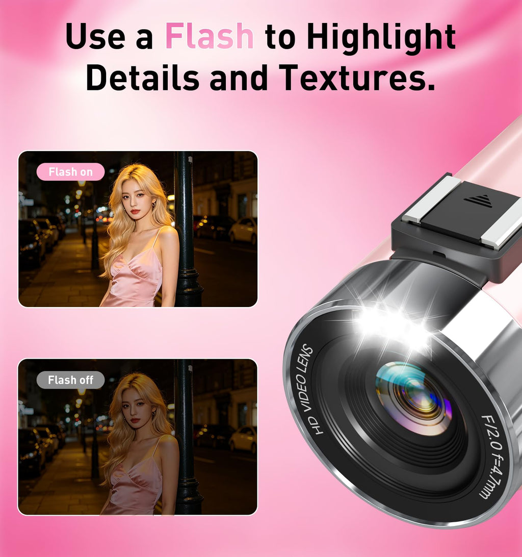 8K Video Camera Camcorder, 80MP AutoFocus WiFi Vlogging Camera for YouTube