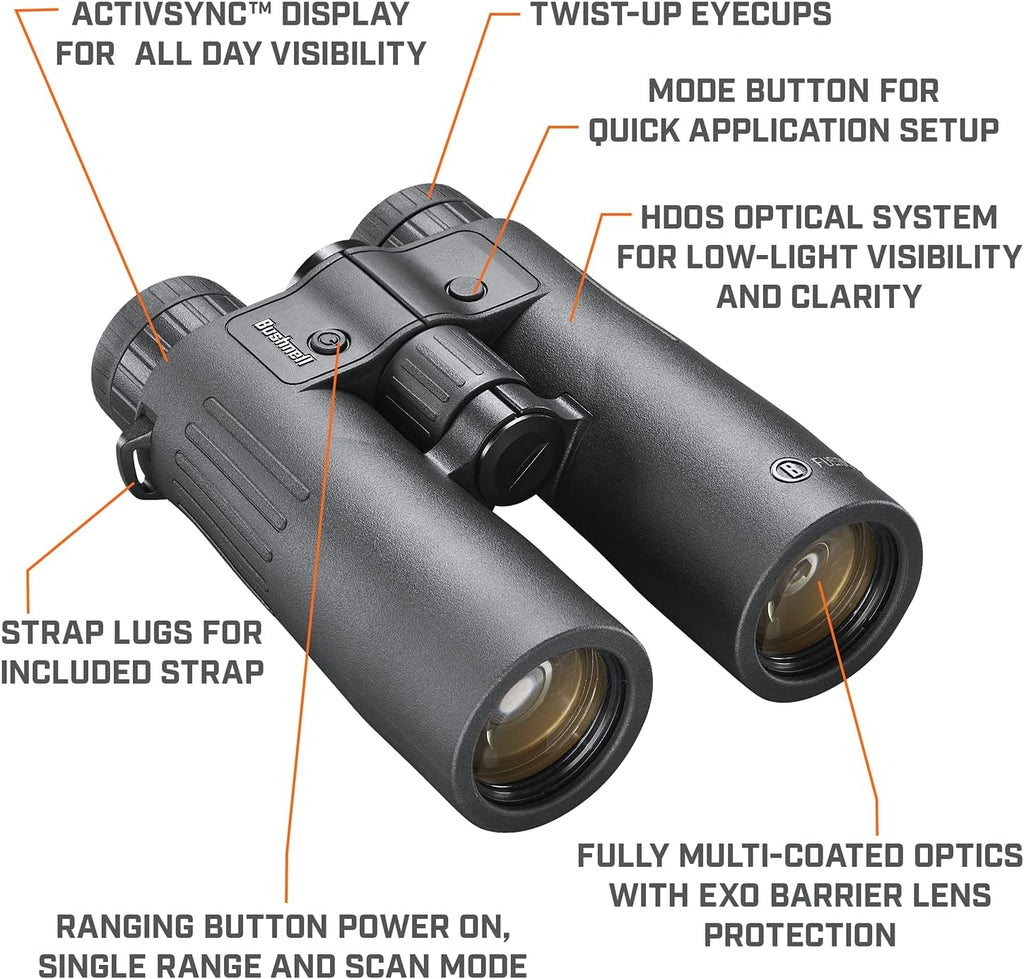 Bushnell Fusion X 10x42mm Ranging Binoculars, ARC Technology