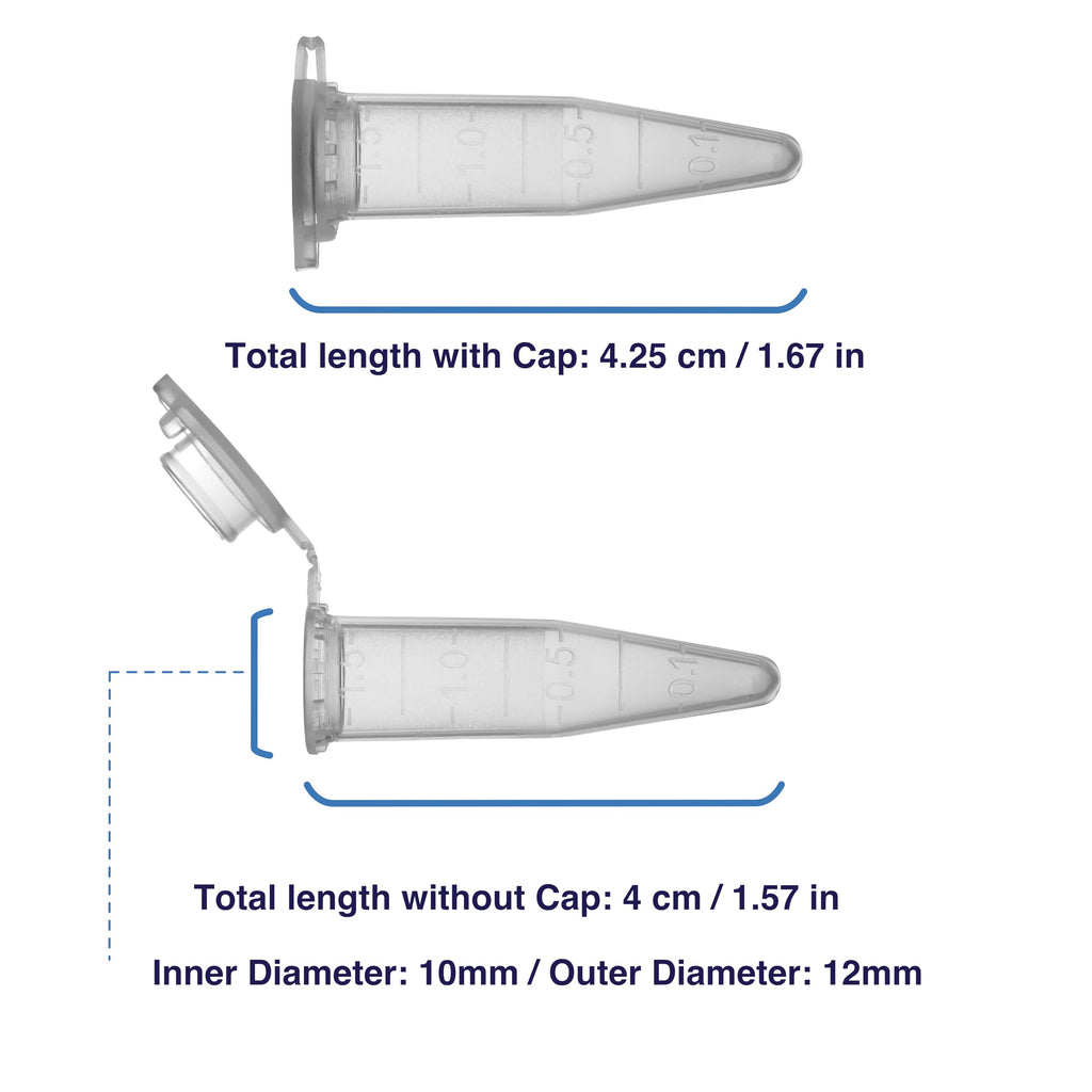 Kashi Scientific 50mL Self Standing Centrifuge Tubes with Screw Cap Lid, Lab Grade Polypropylene Plastic, Skirted, Printed Graduation, Write-on Spot [50mL Self-Standing, 500]