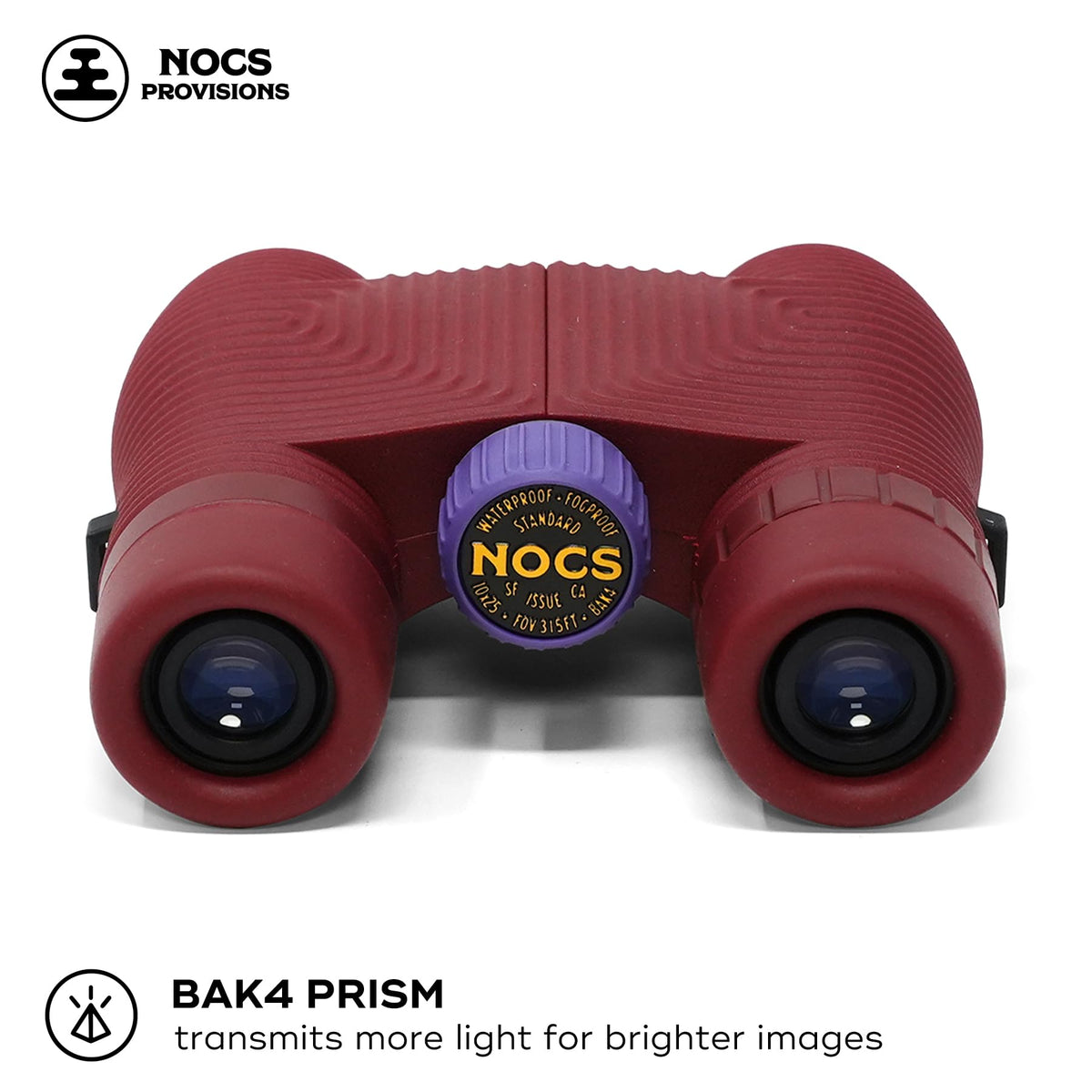 Nocs Provisions Standard Issue 10x25 Binoculars, Waterproof, Bird Watching