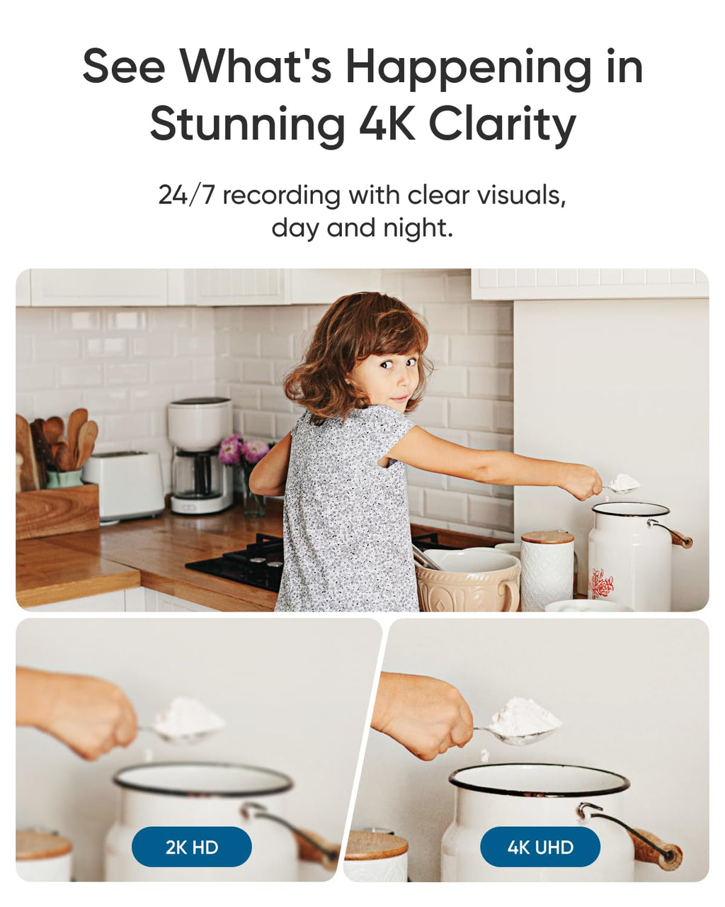 eufy Security 4K Indoor Camera E30, No Subscription, Pan and Tilt