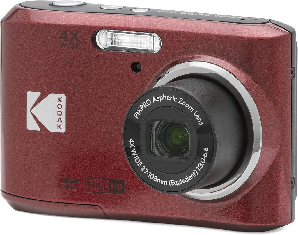 KODAK PIXPRO FZ45 16MP Compact Digital Camera, 4X Optical Zoom, AA, Black