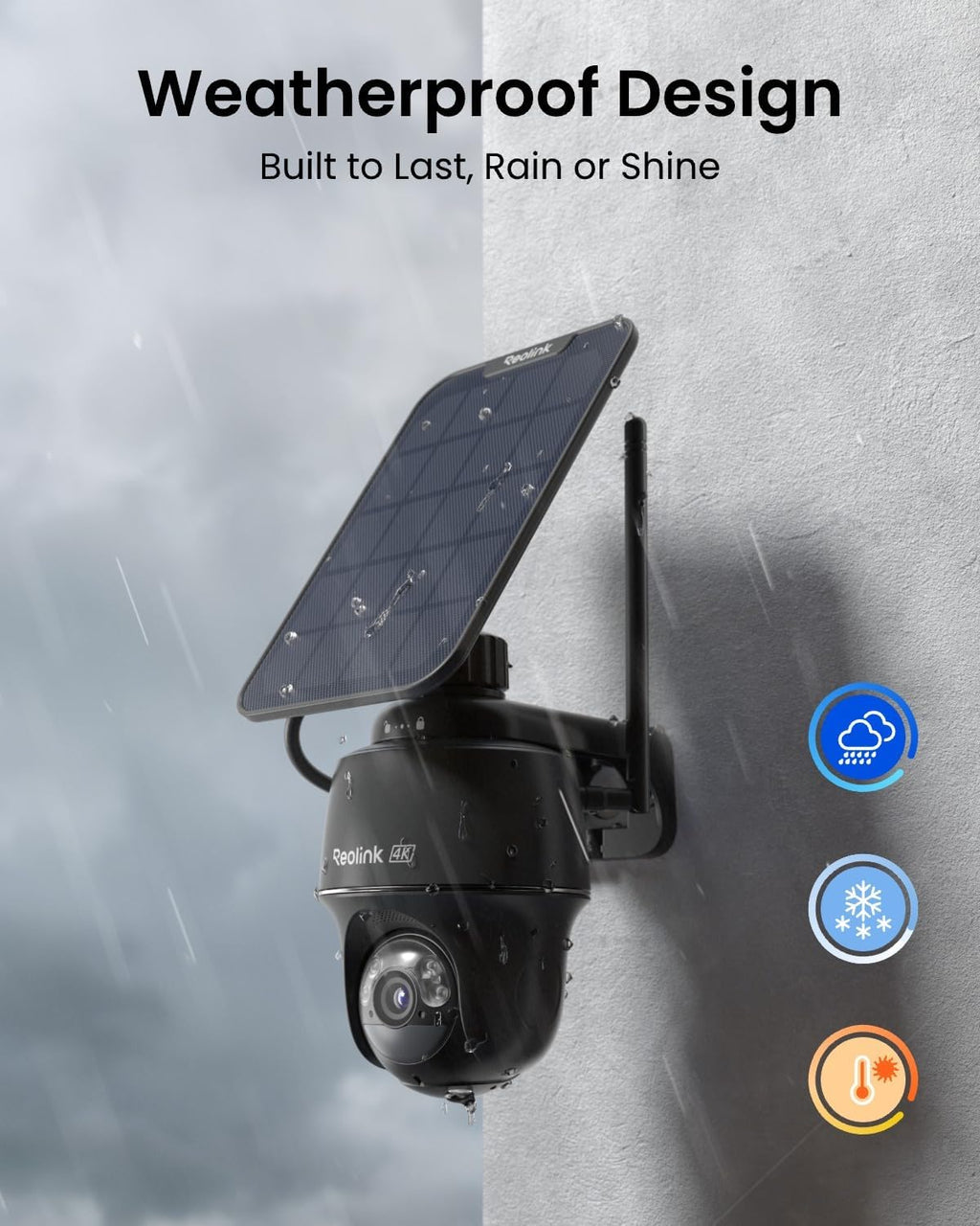 REOLINK Argus PT Ultra First 4K Solar Security Cameras Wireless Outdoor