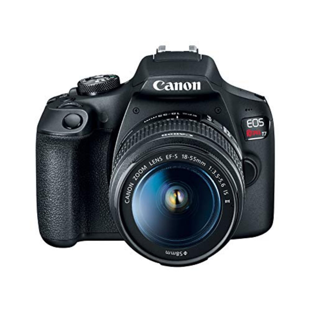 Canon EOS Rebel T7 DSLR Camera Double Zoom Lens Kit with EF-S 18-55mm and EF 75-300mm Lenses, 24.1 Megapixel CMOS (APS-C) Sensor, Full HD Videos, Wi-Fi, Beginner Photographers, Digital Camera, Black