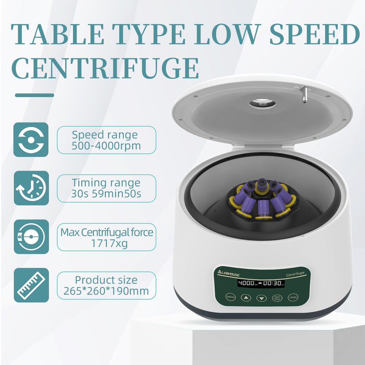 LC-6D PRP PRF Centrifuge Machine, 300-5000rpm, 2600Ãg, Plasma