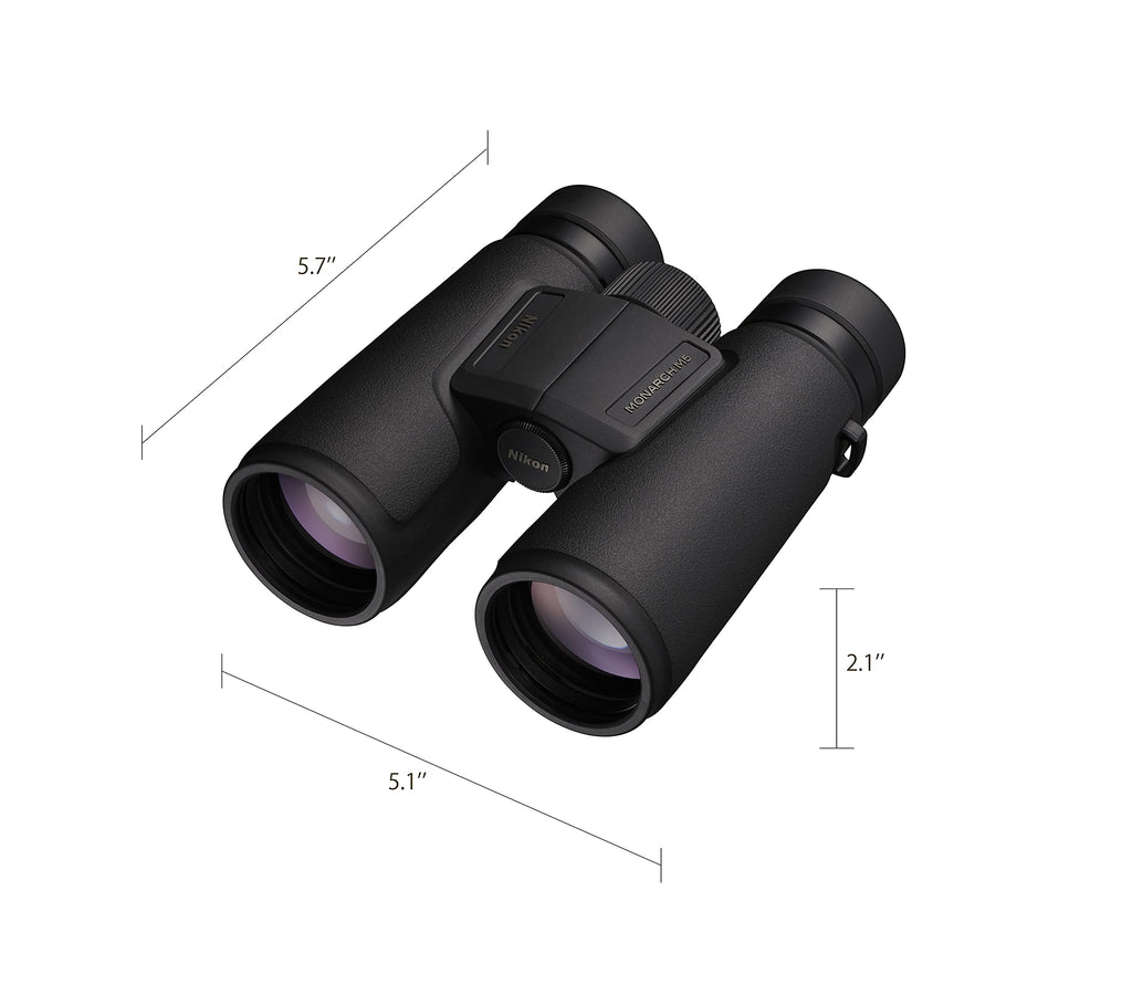 NIKON Monarch M5 Binoculars | Waterproof Fogproof ED Glass Optics with Dielectric Prism Coating | Bright High-Resolution Outdoor Binoculars for Birdwatching, Hiking & Wildlife, 8x42