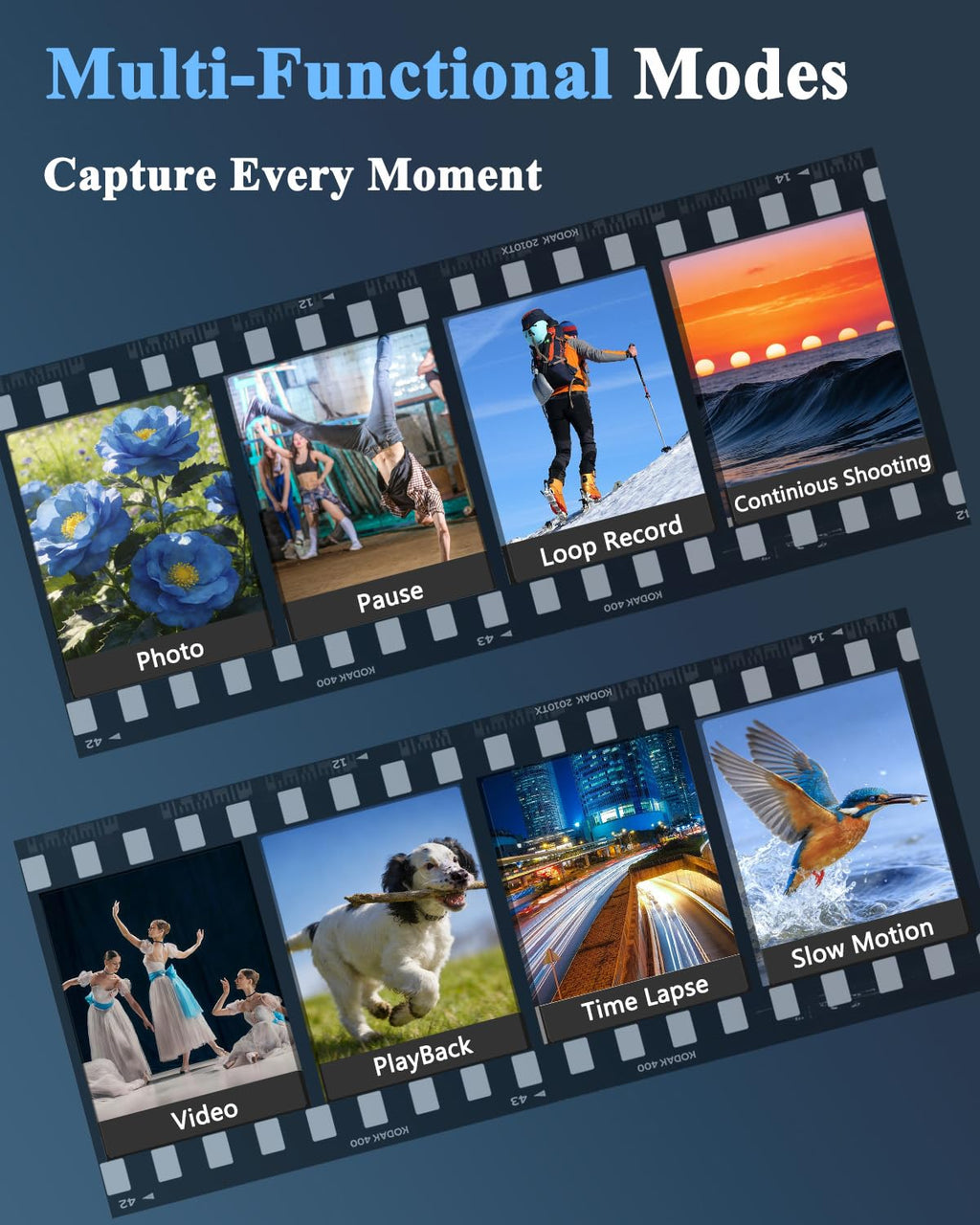 4K 80MP Camcorder Video Camera 18X Zoom Vlogging Camera for YouTube Webcam