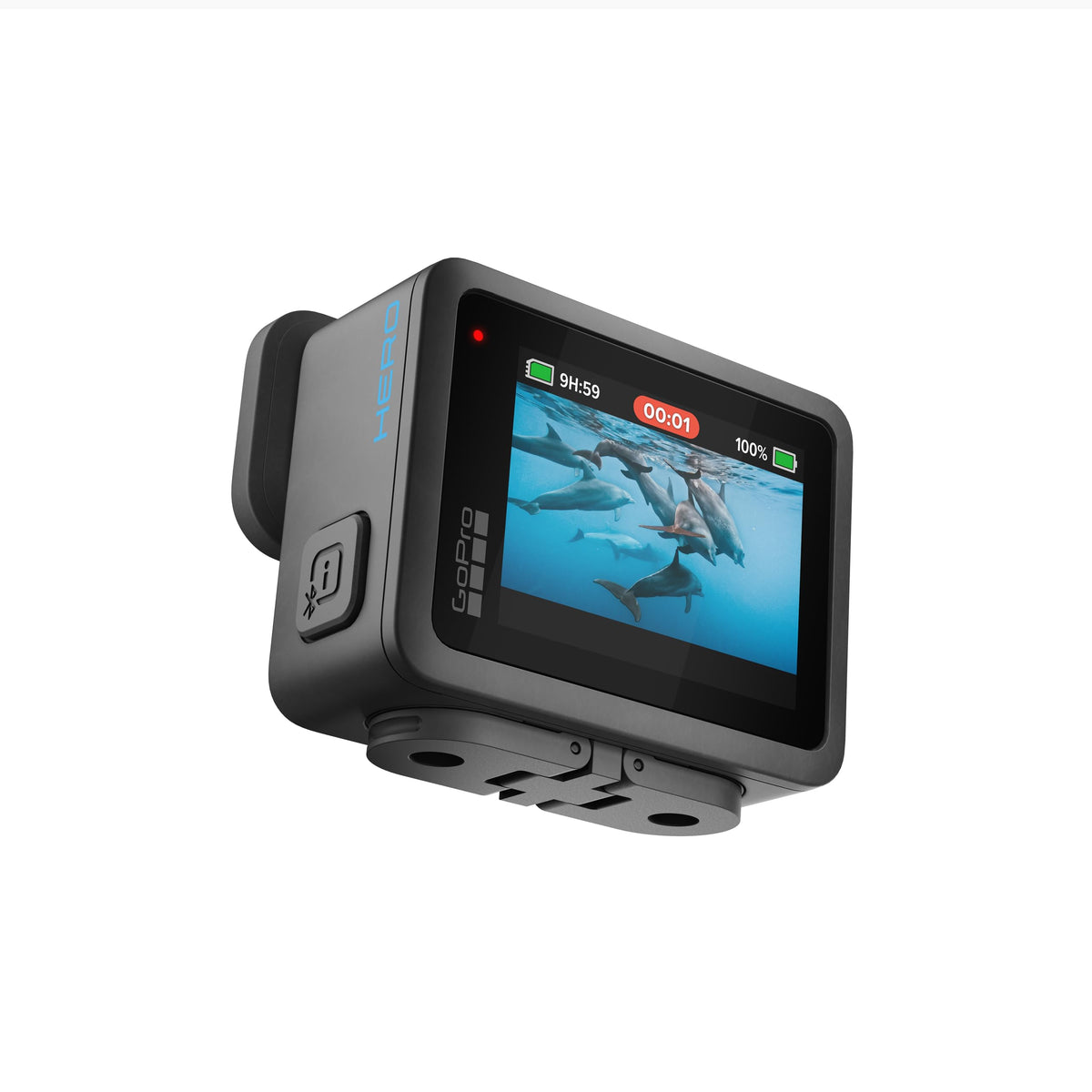 GoPro LIT Hero - Lightweight, Compact, Waterproof Action Camera with Built-in Light, 4K60 Ultra HD Video, 12MP Photo, Touch Screen, HyperSmooth Stabilization