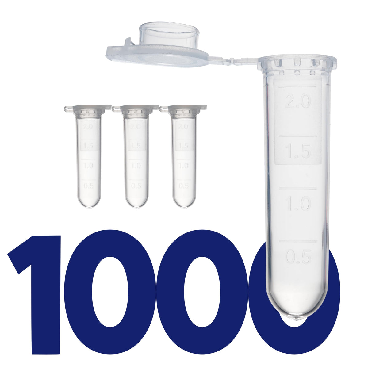 Kashi Scientific 50mL Self Standing Centrifuge Tubes with Screw Cap Lid, Lab Grade Polypropylene Plastic, Skirted, Printed Graduation, Write-on Spot [50mL Self-Standing, 500]