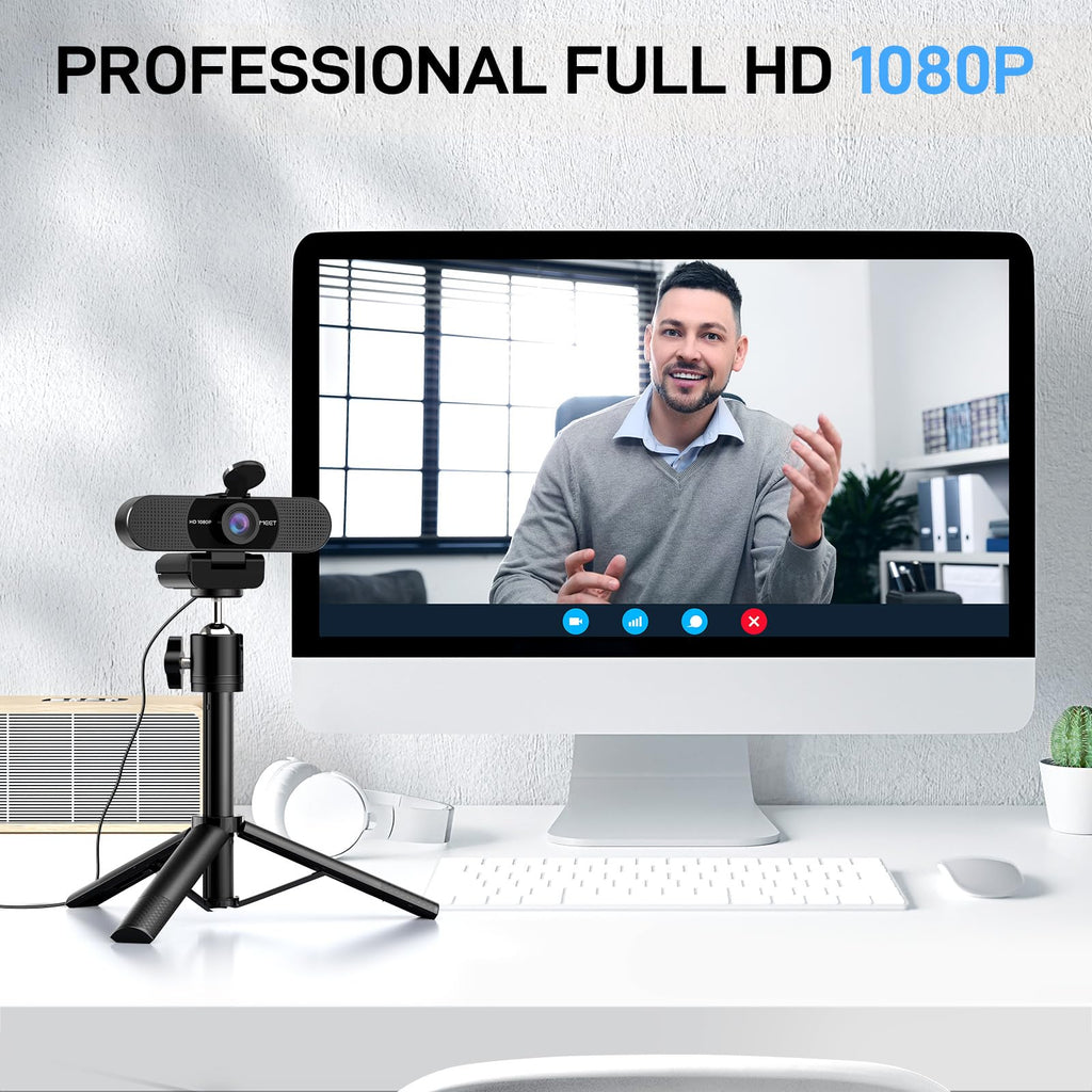 EMEET C960 Ultra 4K Webcam for Mac & PC, 1/1.5" Large Sensor, Metal Body