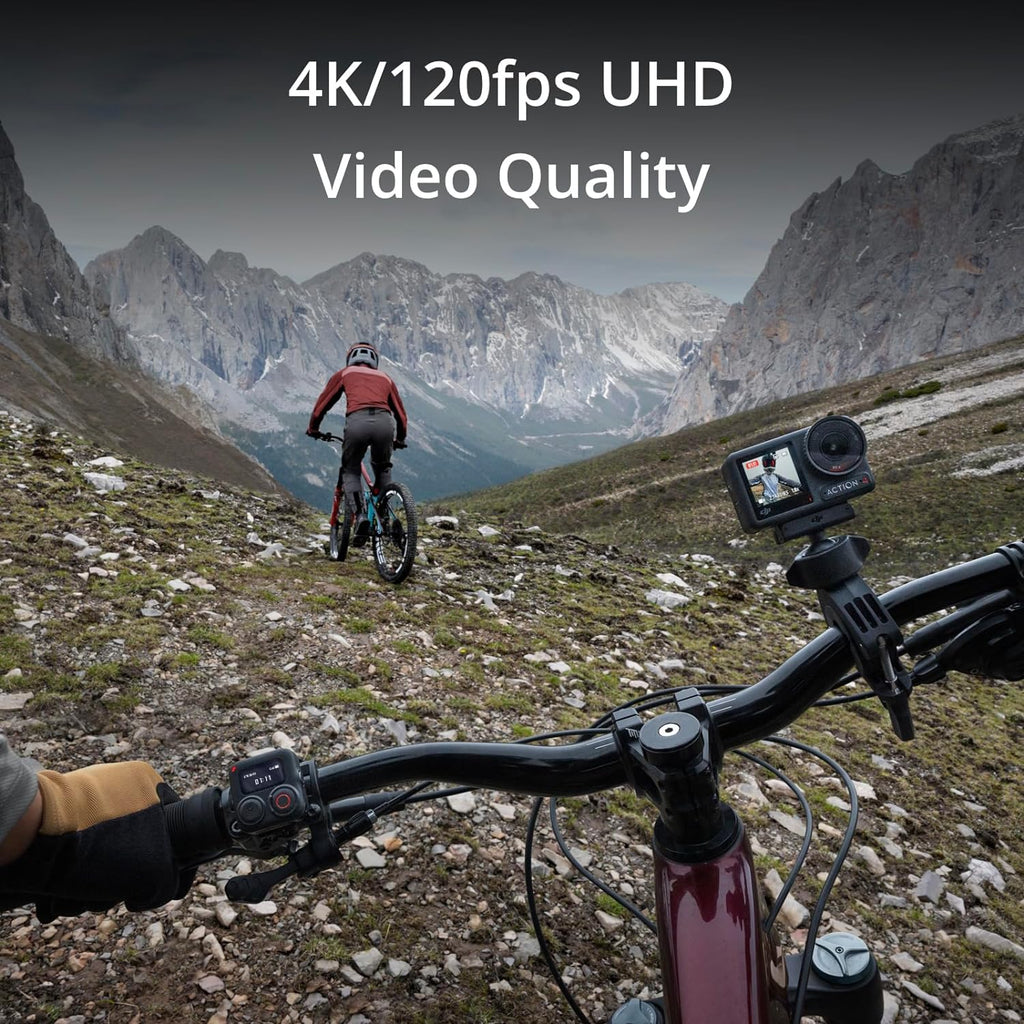 DJI Osmo Action 4 Essential Combo, Waterproof Action Camera Vlogging Camera