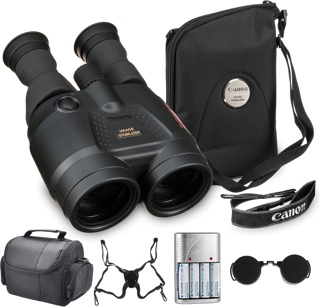 Canon 18x50 is Image Stabilized Binoculars (4624A002) Bundle