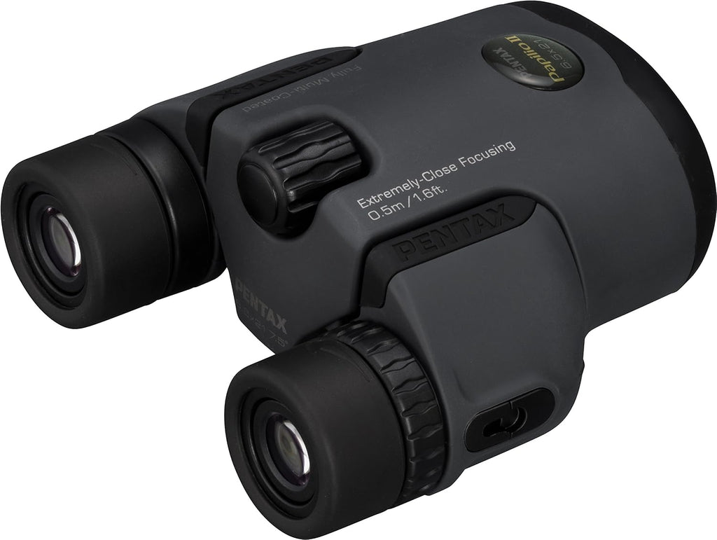 Pentax Papilio II 6.5x21 Binoculars (Gray) Suitable for Watching Objects Both Close-up and far Away