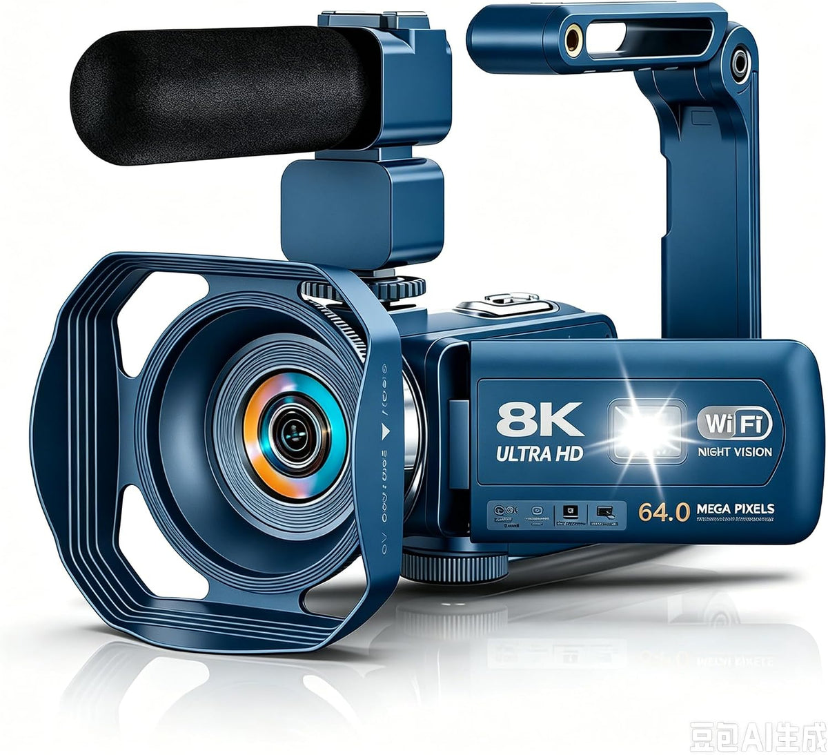 8K Video Camera Camcorder 64MP Wifi IR Night Vision Webcam Camcorders