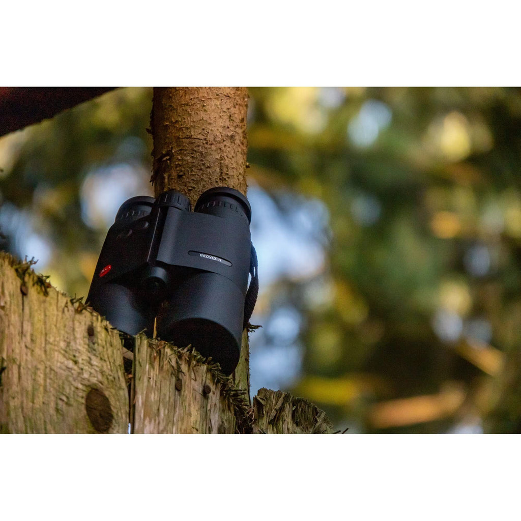 LEICA Geovid R Gen 2022 Compact Lightweight Hunting Bird Watching Rangefinder Binoculars with Carrying Strap Incuded, 15X56
